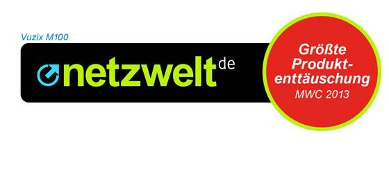 Die Enttäuschung der Messe: Vuzix M100. (Bild: netzwelt) Die Enttäuschung der Messe: Vuzix M100. (Bild: netzwelt)