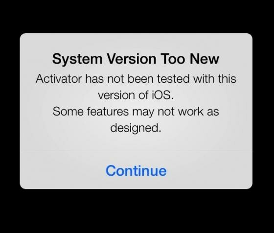 Erfolgreich installiert unter iOS 7: die Jailbreak-App Activator. (Bild: Screenshot twitter.com) Erfolgreich installiert unter iOS 7: die Jailbreak-App Activator. (Bild: Screenshot twitter.com)