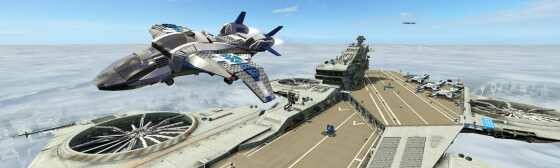 Fans der Avengers werden sich freuen: Auch der Helicarrier kann ausgiebig erkundet werden. (Bild: TT Games) Fans der Avengers werden sich freuen: Auch der Helicarrier kann ausgiebig erkundet werden. (Bild: TT Games)