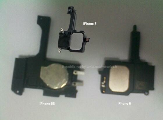 Diese Fotos zeigen mutmaßliche Bauteile des iPhone 5S und iPhone 6. (Bild: nowhereelse.fr) Diese Fotos zeigen mutmaßliche Bauteile des iPhone 5S und iPhone 6. (Bild: nowhereelse.fr)