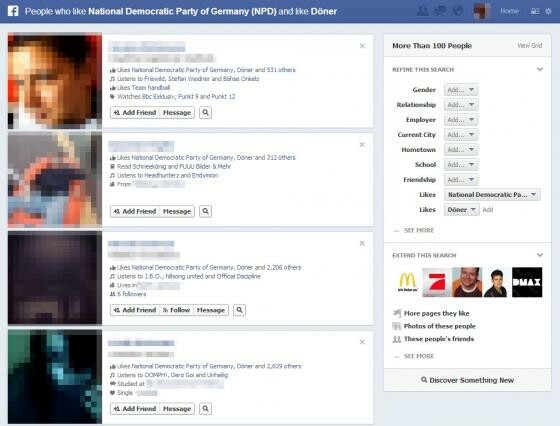 Die Graph Search zeigt interessante moralische Ansichten auf. (Bild: Screenshot facebook.com) Die Graph Search zeigt interessante moralische Ansichten auf. (Bild: Screenshot facebook.com)