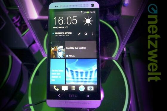 Das HTC One erhält aktuell ein Update auf Android 4.2. (Bild: netzwelt) Das HTC One erhält aktuell ein Update auf Android 4.2. (Bild: netzwelt)