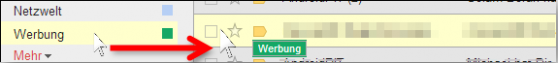 Labels zuweisen per Drag & Drop. (Bild: Screenshot) Labels zuweisen per Drag & Drop. (Bild: Screenshot)