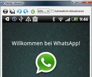 Live-Bild Ihres Smartphones auf dem PC (Bild: MyPhoneExplorer // FJ Software Development) Live-Bild Ihres Smartphones auf dem PC (Bild: MyPhoneExplorer // FJ Software Development)