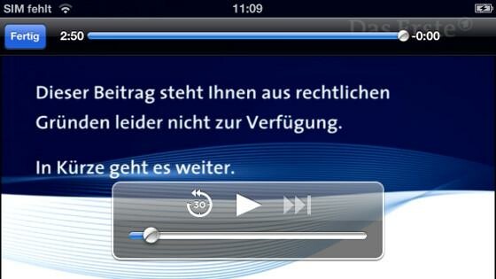 Bei der mobilen Version ist leider nicht das komplette Programm zu sehen. (Bild: Screenshot m.daserste.de) Bei der mobilen Version ist leider nicht das komplette Programm zu sehen. (Bild: Screenshot m.daserste.de)