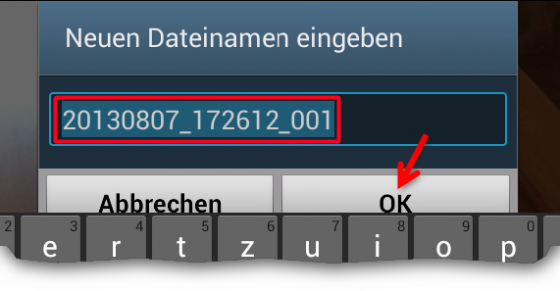 Namen vergeben. (Bild: Screenshot) Namen vergeben. (Bild: Screenshot)