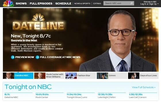 NBC.com war vorübergehend infiziert. (Bild: Screenshot nbc.com) NBC.com war vorübergehend infiziert. (Bild: Screenshot nbc.com)