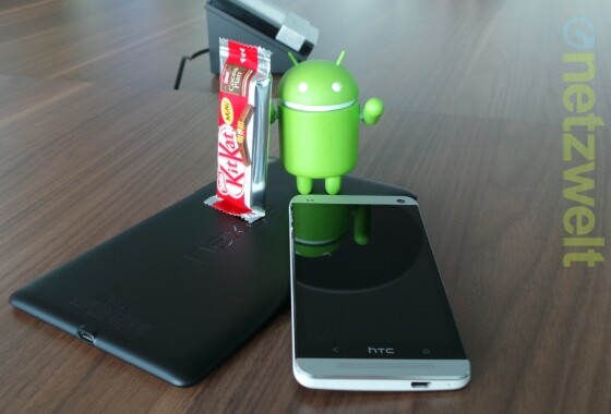 The Nexus 7 has already been, for the HTC One Android 4.4 KitKat is currently distributed in France (Photo: net world).