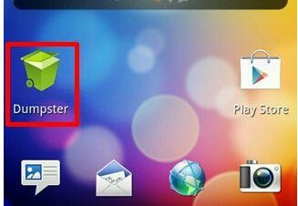 Papierkorb-Symbol auf dem Homescreen (Bild: Dumpster) Papierkorb-Symbol auf dem Homescreen (Bild: Dumpster)