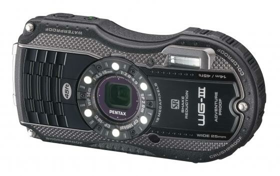 Die Pentax WG-3 gibt es wahlweise auch mit einem GPS-Modul. (Bild: Pentax Ricoh) Die Pentax WG-3 gibt es wahlweise auch mit einem GPS-Modul. (Bild: Pentax Ricoh)
