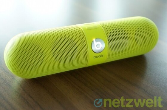 Pille als Lautsprecher: die mobile Bluetooth-Box Beats Pill. (Bild: netzwelt) Pille als Lautsprecher: die mobile Bluetooth-Box Beats Pill. (Bild: netzwelt)