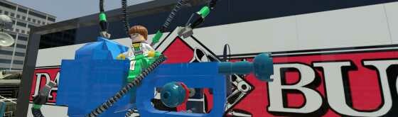 Sämtliche bekannte Schurken aus dem Marvel-Universum bekommen ihr Fett weg. Auch Dr. Octopus wird nicht verschont. (Bild: TT Games) Sämtliche bekannte Schurken aus dem Marvel-Universum bekommen ihr Fett weg. Auch Dr. Octopus wird nicht verschont. (Bild: TT Games)