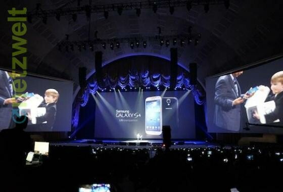 Samsung präsentiert da Galaxy S4 in New York. (Bild: netzwelt) Samsung präsentiert da Galaxy S4 in New York. (Bild: netzwelt)