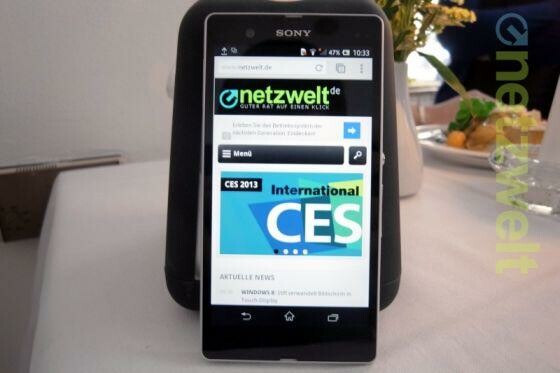 Das Sony Xperia Z ist demnächst bei Vodafone und O2 erhältlich. (Bild: netzwelt) Das Sony Xperia Z ist demnächst bei Vodafone und O2 erhältlich. (Bild: netzwelt)