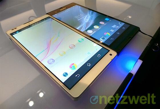 Das Sony Xperia ZL (links) ist die kompaktere Variante des Xperia Z. (Bild: netzwelt) Das Sony Xperia ZL (links) ist die kompaktere Variante des Xperia Z. (Bild: netzwelt)