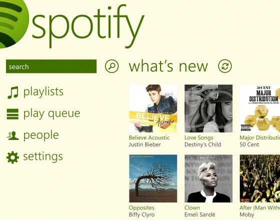 Spotify gibt es jetzt auch für Windows Phone 8. (Bild: Spotify) Spotify gibt es jetzt auch für Windows Phone 8. (Bild: Spotify)