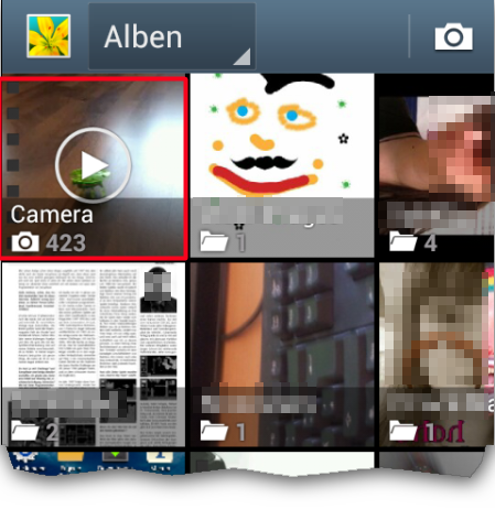 Video in Galerie auswählen. (Bild: Screenshot) Video in Galerie auswählen. (Bild: Screenshot)