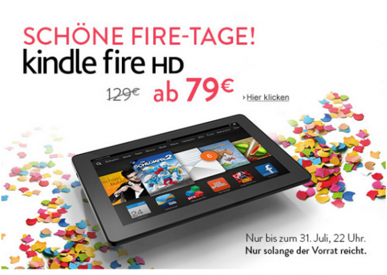 admits the Amazon kindle fire HD The stock is currently get for 50 euros less (Image: Screenshot / amazon)..