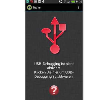 ClockworkMod Tether (no root) ist eine der beliebtesten Tethering-Apps ...