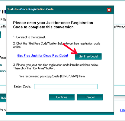 Code holen für Konvertierung. (Bild: Screenshot) Code holen für Konvertierung. (Bild: Screenshot)