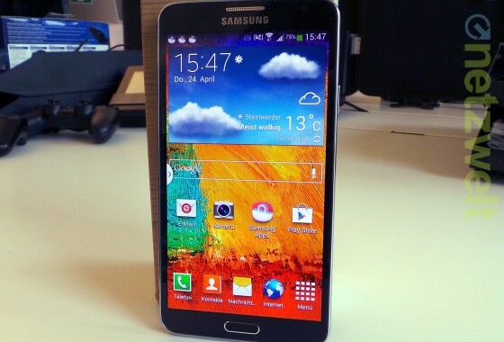 Das Note 3 Neo stellt sich dem netzwelt-Test. (Bild: netzwelt) Das Note 3 Neo stellt sich dem netzwelt-Test. (Bild: netzwelt)