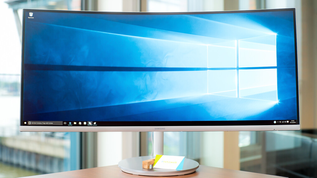 Die starke Krümmung ist klasse für Multimedia-Anwendungen. Im Office-Betrieb hat sie uns hingegen eher gestört.