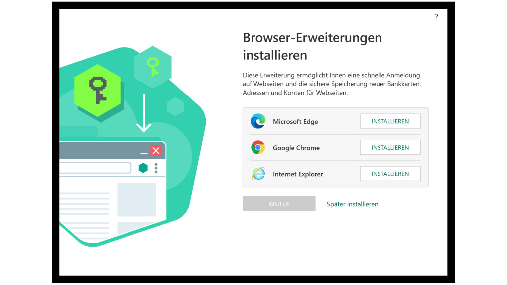 Kaspersky Password Manager can be used as an extension for many browsers.