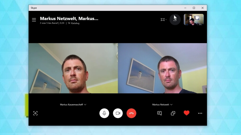 How to set up a video conference with Skype