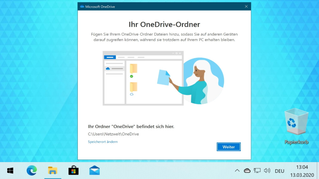 Change Windows 10 OneDrive location-how it works