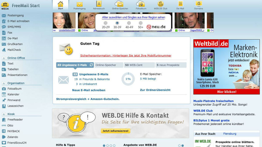 Web.de: Kostenlose E-Mail-Angebote im Test - NETZWELT