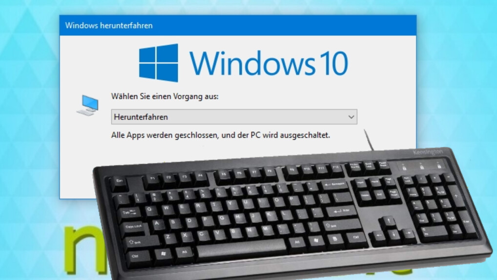 Use the keyboard hotkeys to shut down the feature-rich Windows 10 PC