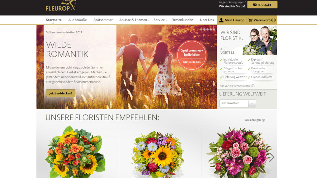 Fleurop im Test.