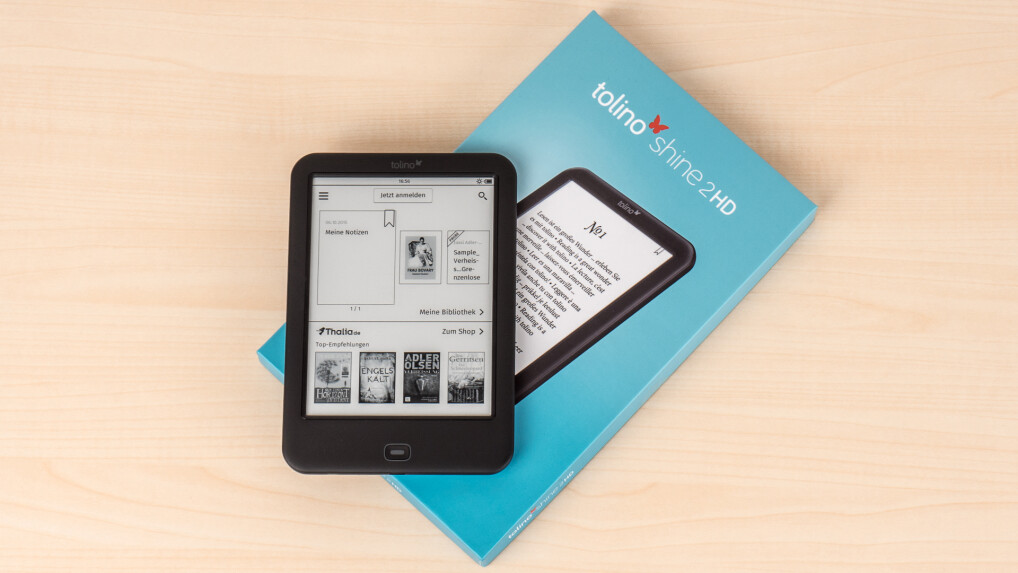 Der Tolino Shine 2HD ist der Nachfolger des Tolino Shine und hat ein hochauflösendes Display erhalten.
