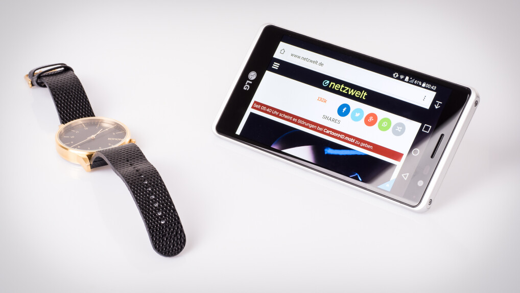 Das LG Class wirkt mit seinem Metallgehäuse äußerst elegant.