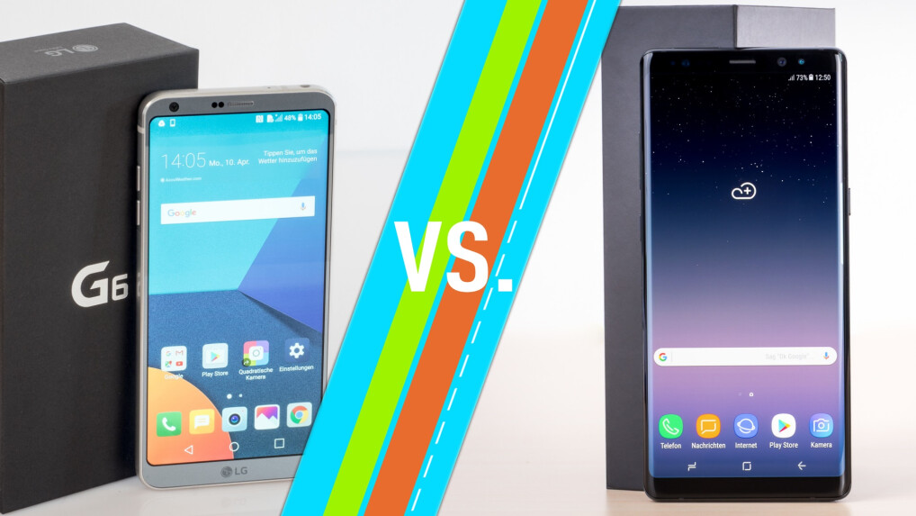 LG G6 vs Note 8
