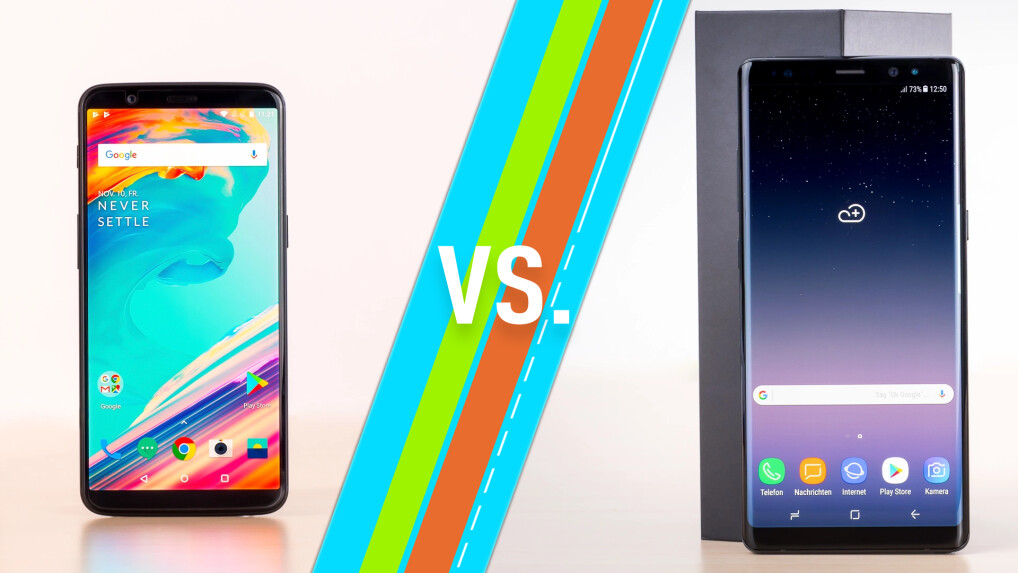 OnePlus 5T vs. Samsung Galaxy Note 8