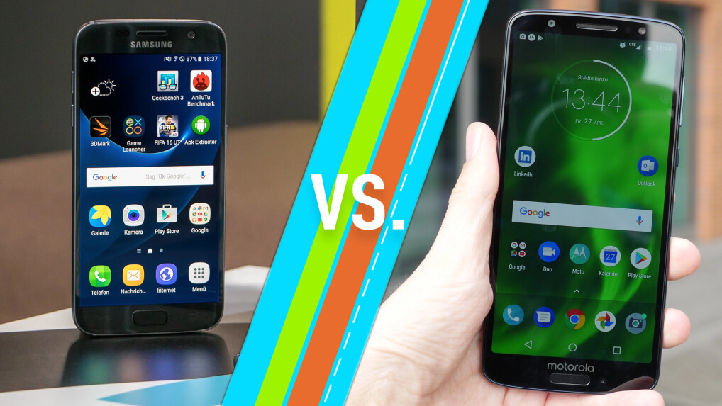   Samsung Galaxy S7 vs. Moto G6 