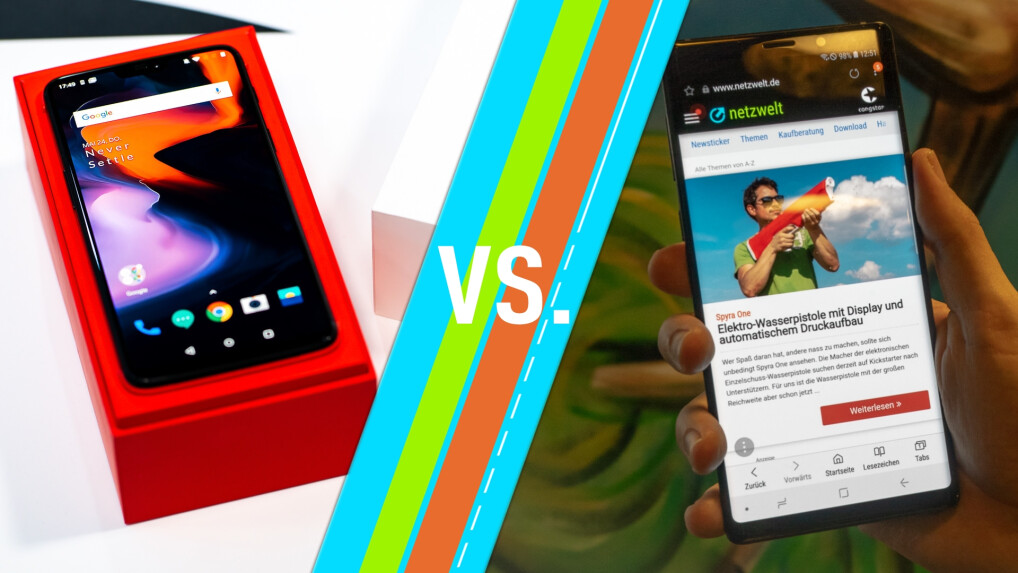 OnePlus 6 vs Note 9