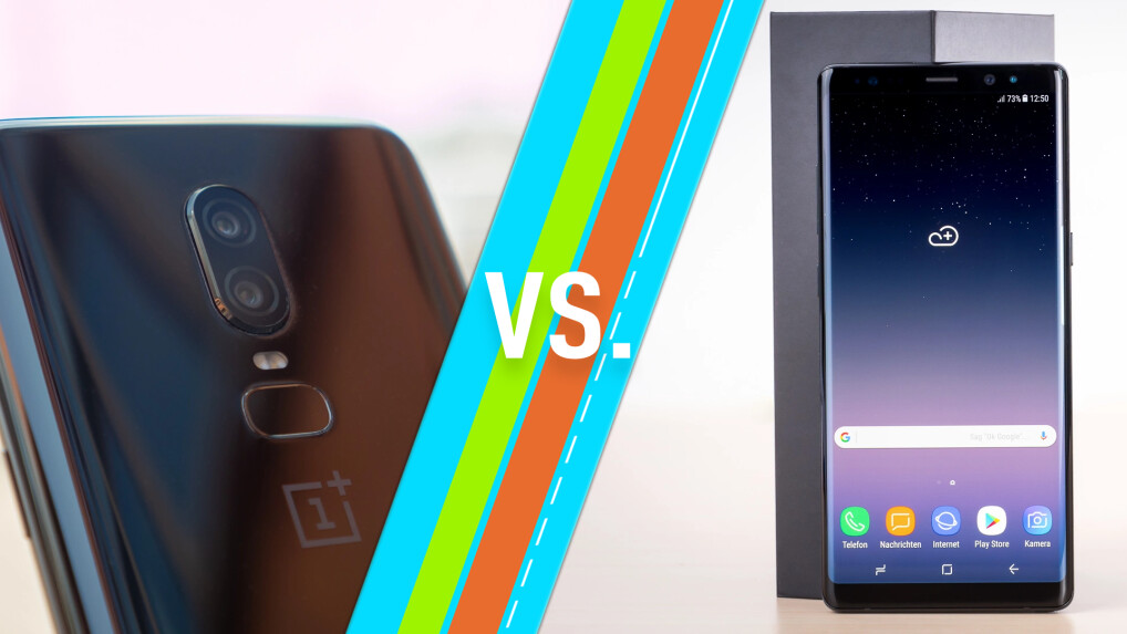 OnePlus 6 vs. Samsung Galaxy Note 8