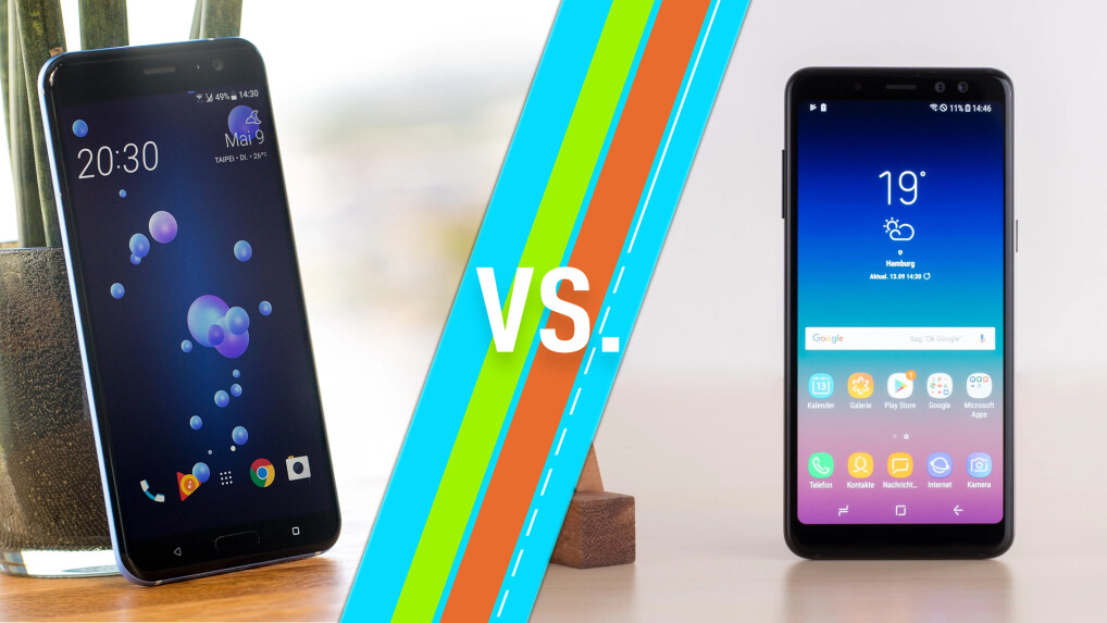HTC U11 vs. Samsung Galaxy A8 (2018)
