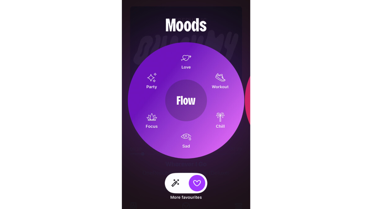 Mit Flow könndt ihr eine Stimmung oder Genre auschählen, bevor ihr das Feature nutzt.