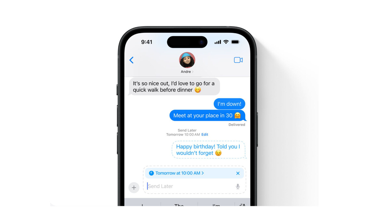 Mit iOS 18 könnt ihr Nachrichten in iMessages planen.