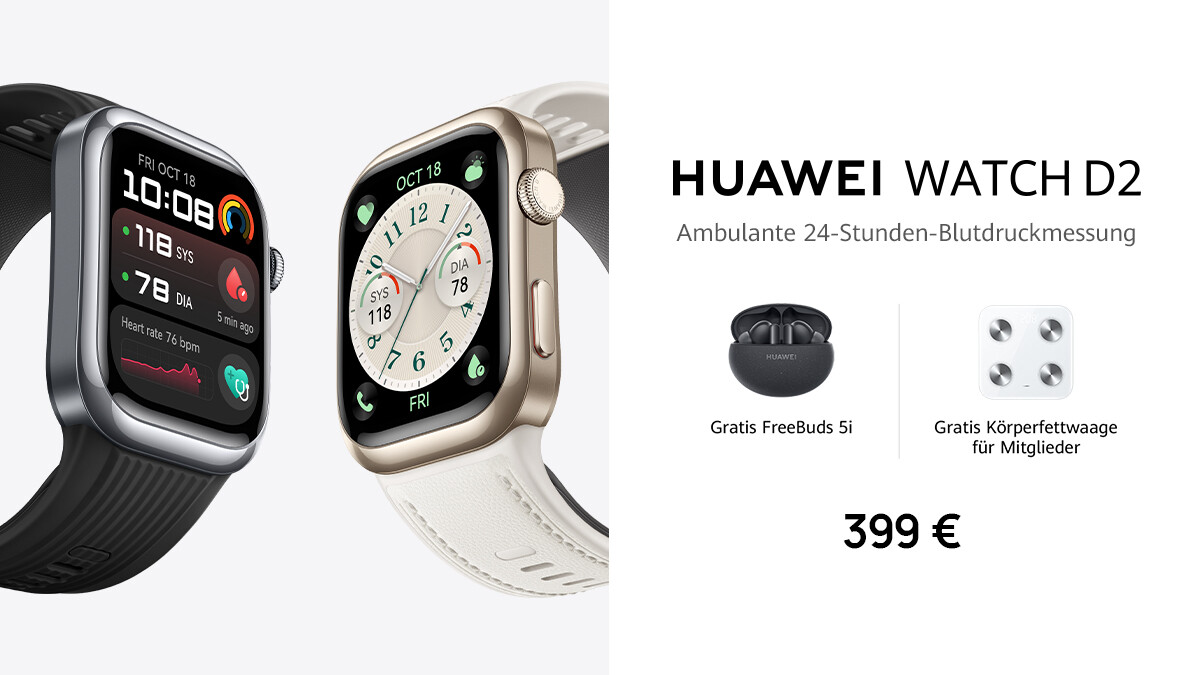 If you buy the new Watch D2 from Huawei, you can look forward to several gifts.