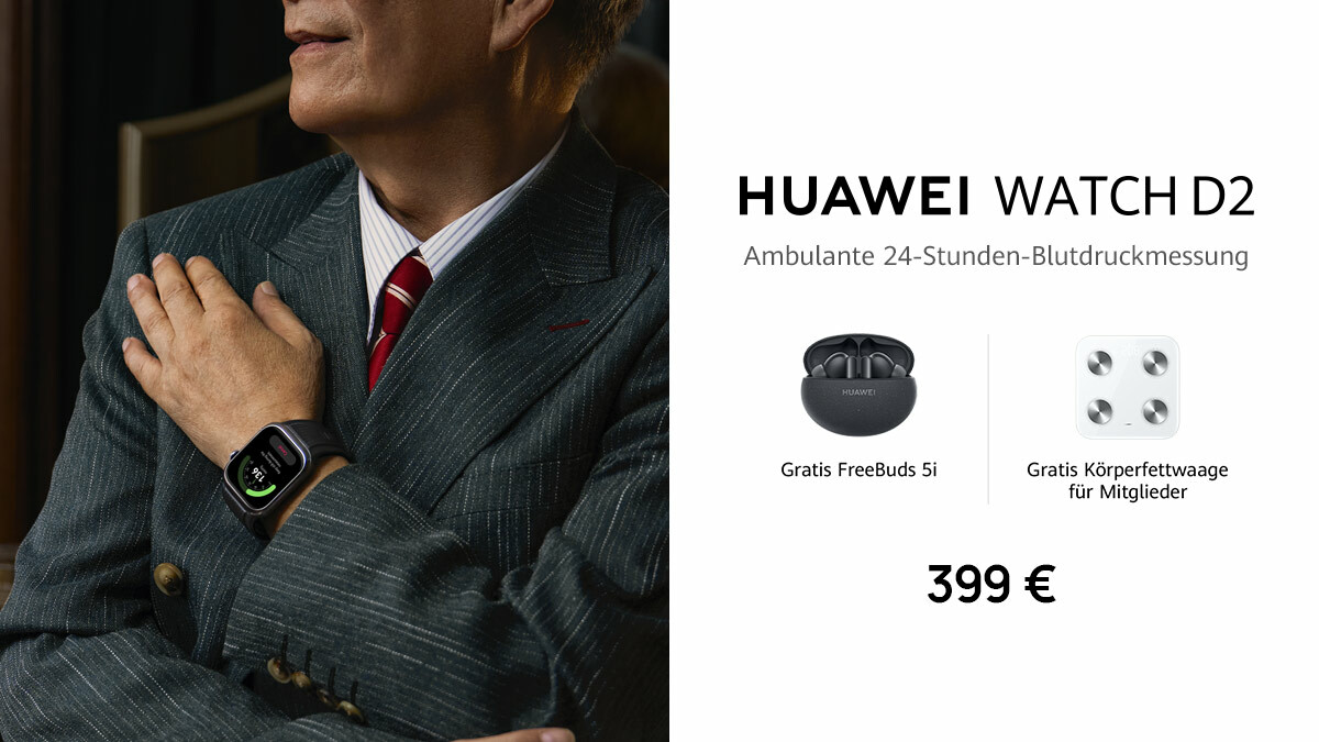 The HUAWEI Watch D2 is elegant and offers many health benefits, even for older people.