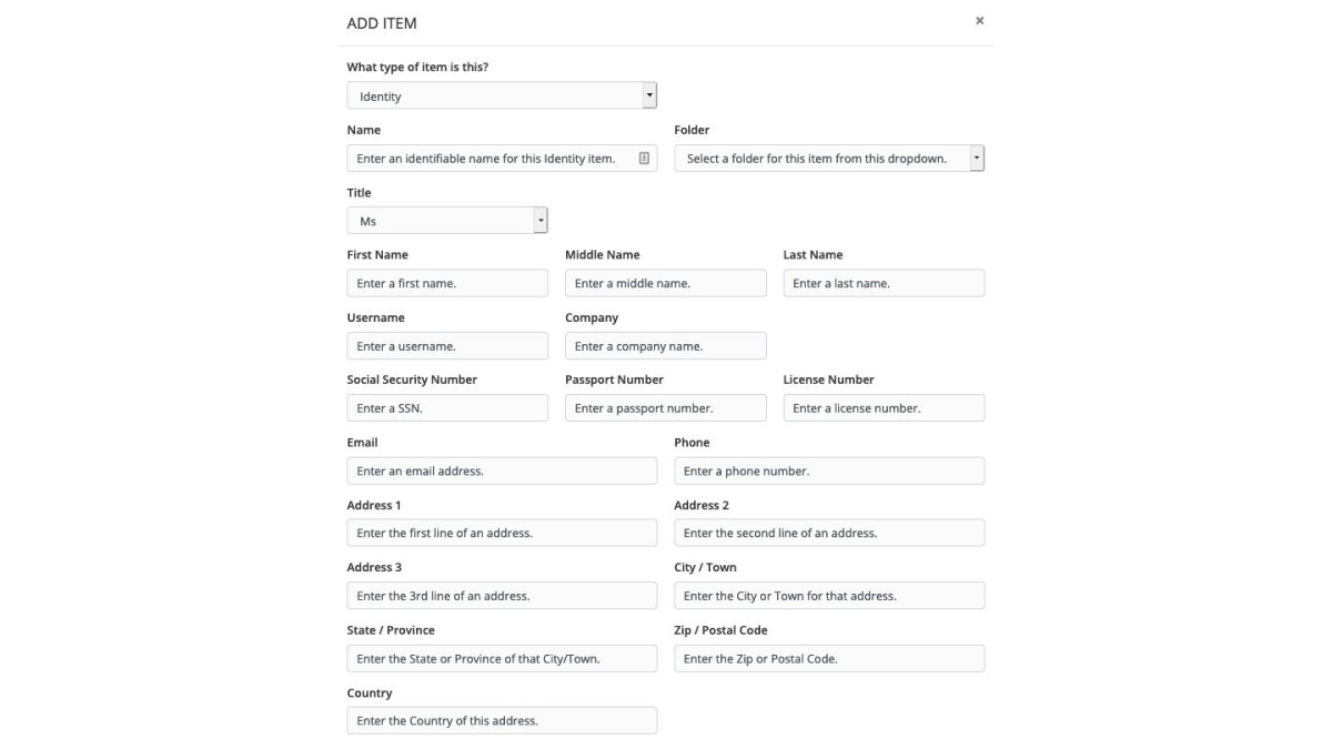 With Bitwarden you can store not only passwords, but also credit card data or entire personas in the cloud.