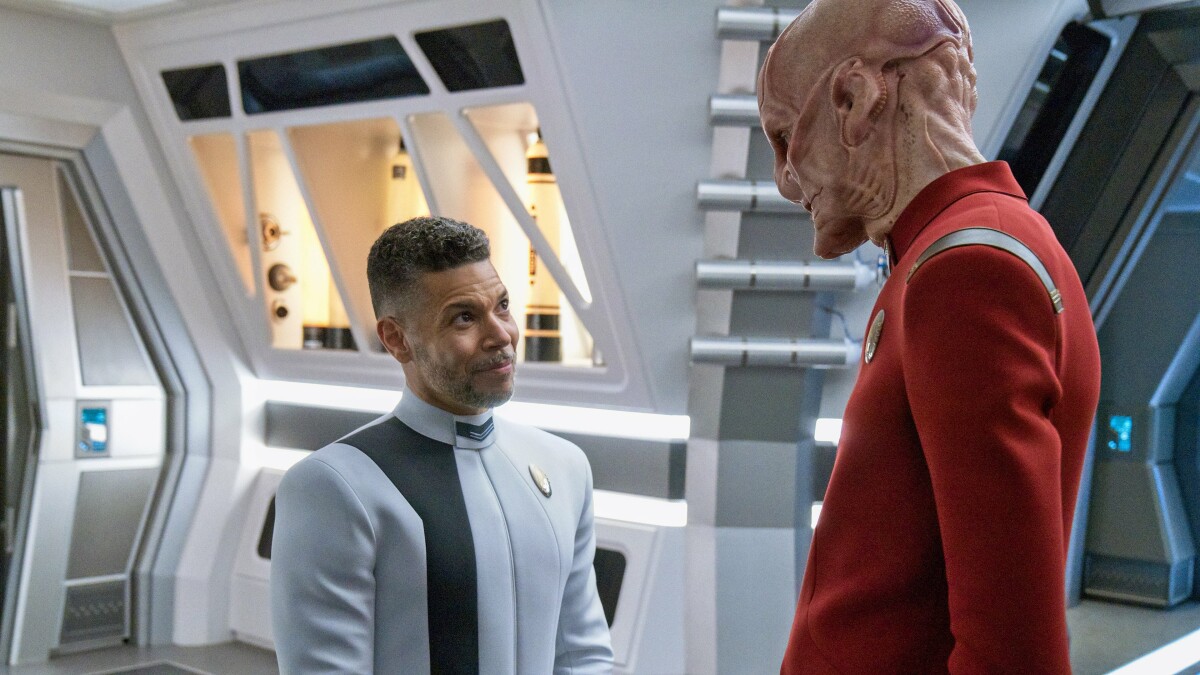 "Star Trek: Discovery" Staffel 4: Hugh Culber (Wilson Cruz) und Saru (Doug Jones)