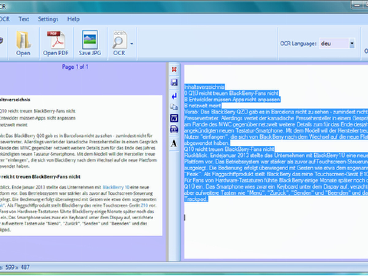 OCR beste Gratis Software für Texterkennung NETZWELT