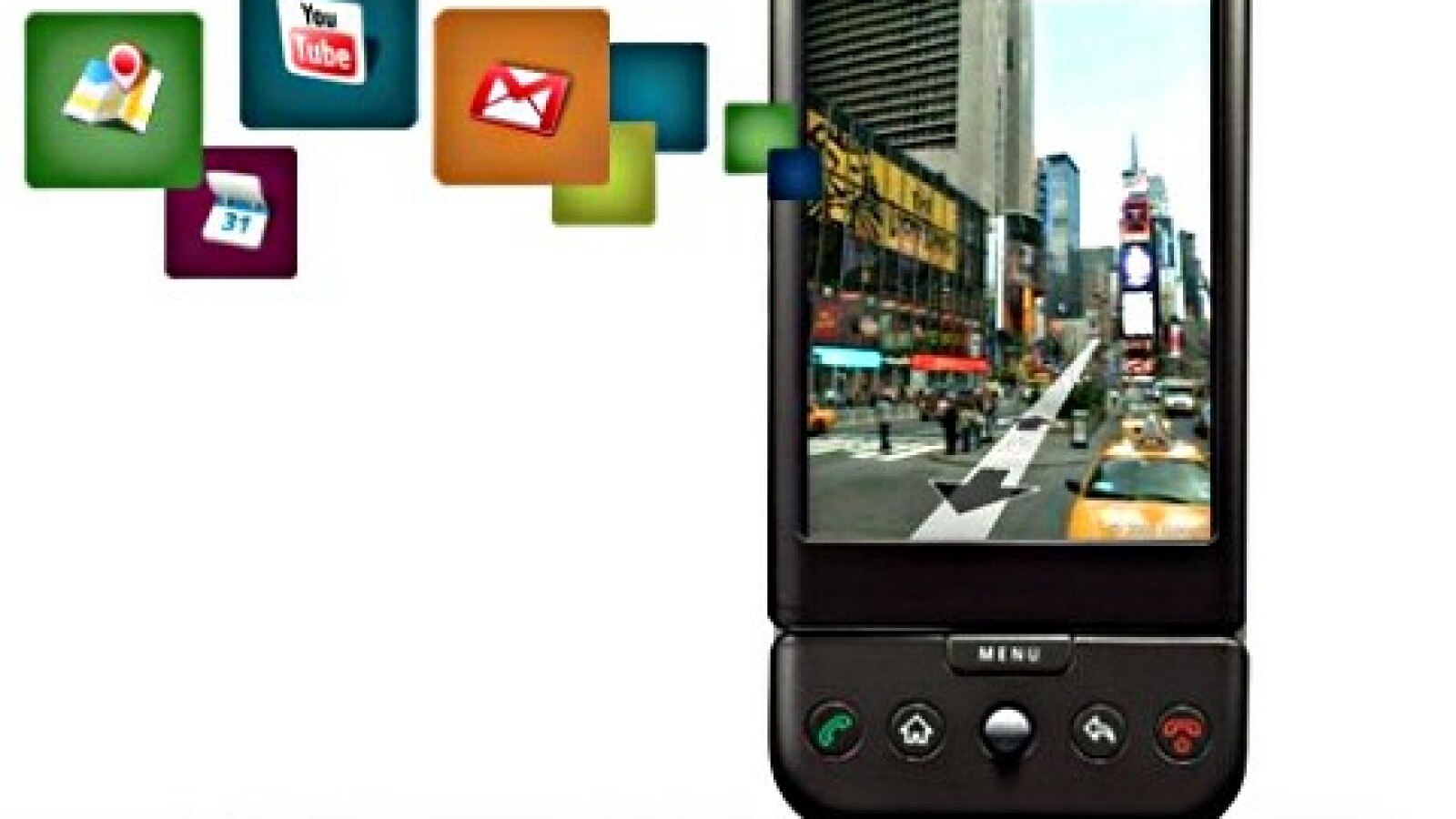 Das G1 wird mit vielen vorinstallierten Google-Diensten ausgeliefert.