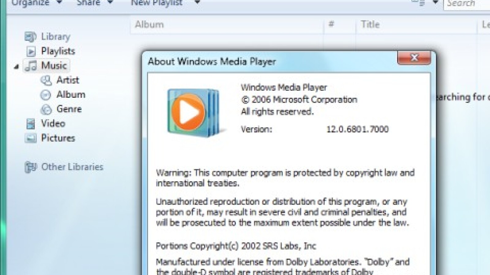 Bereits in der M3 von Windows 7 ist der Media Player in Version 12 mit von der Partie.