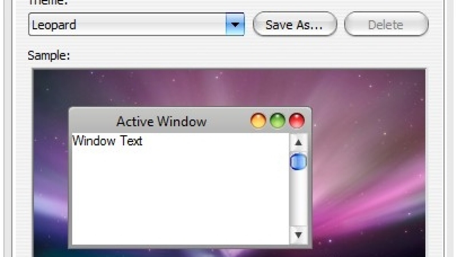 In der Systemsteuerung präsentiert sich die neue Optik von Vista OS X als eigenes Theme.
